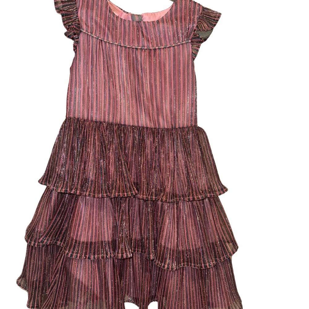 FAO Schwarz Pink Flutter Sleeve dress